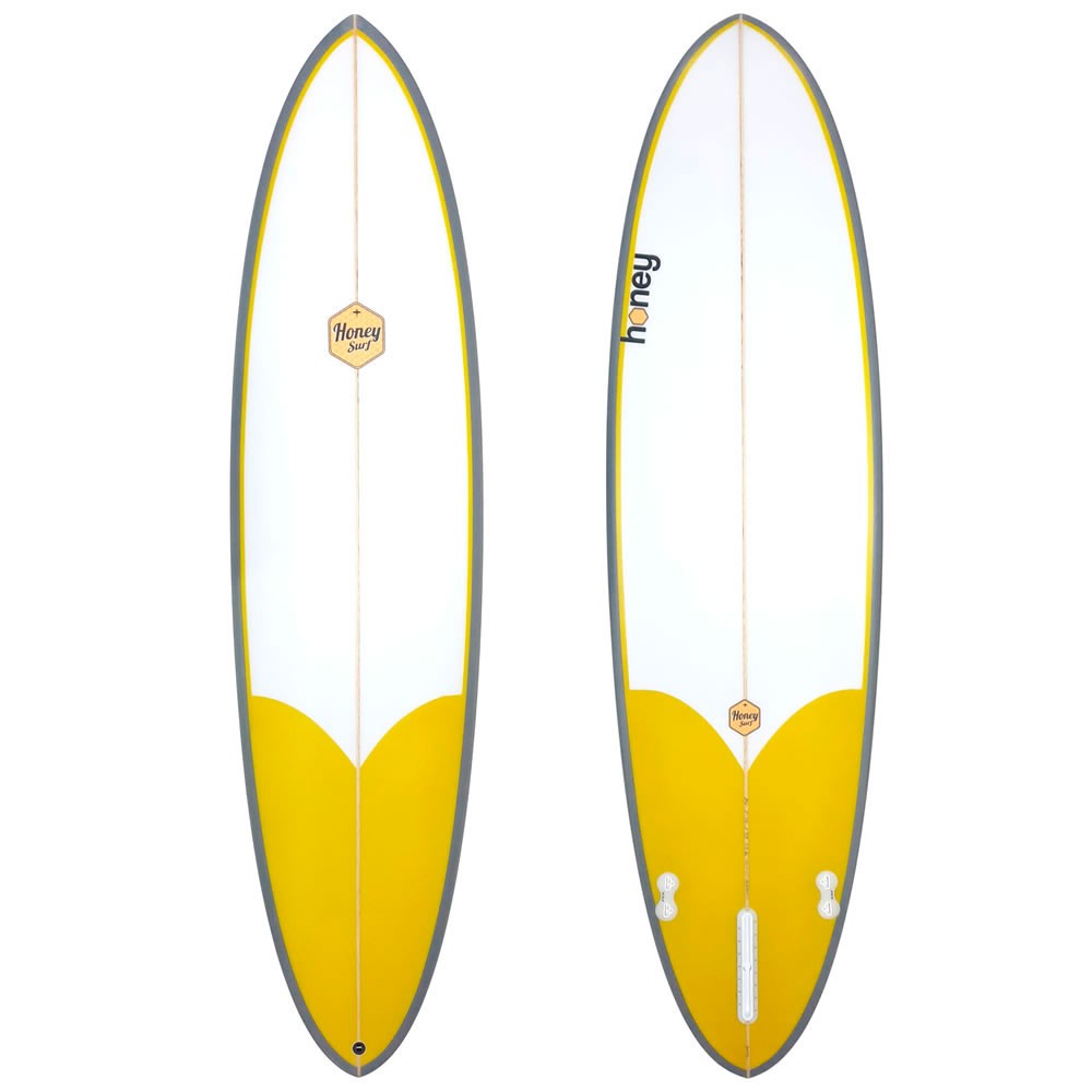 Tabla surf amarilla/blanca