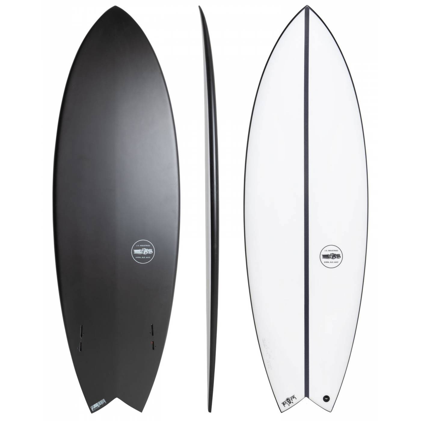 Tabla surf blanca y negra