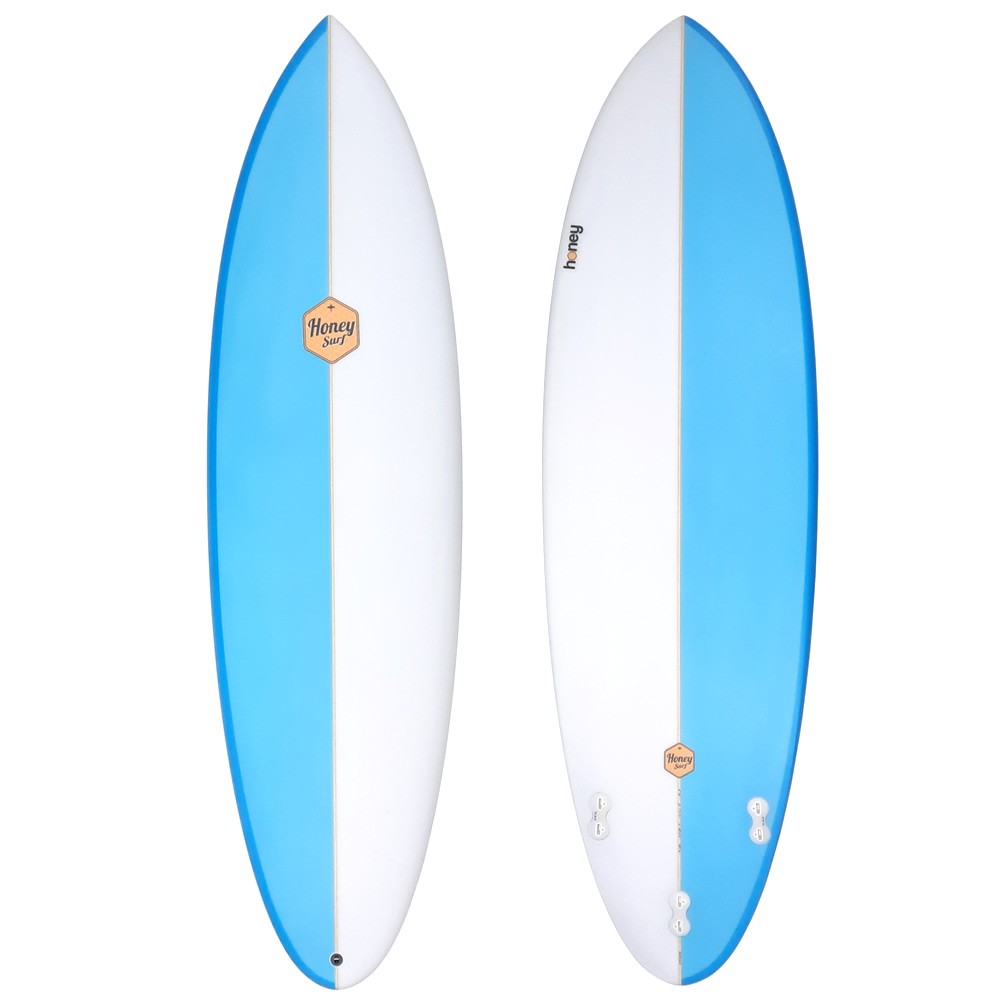 Tabla surf blanca y azul